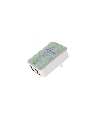 Universal 2.4A 4-Port USB Wall Charger AC Adapter (US Plug)