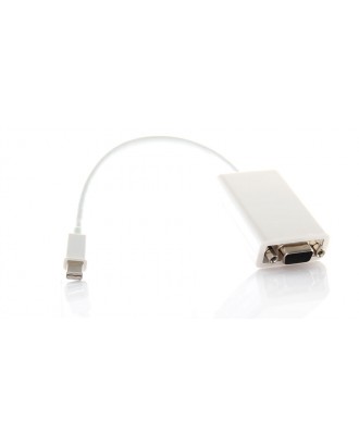 Mini DisplayPort Male to VGA Female Adapter Cable (White)