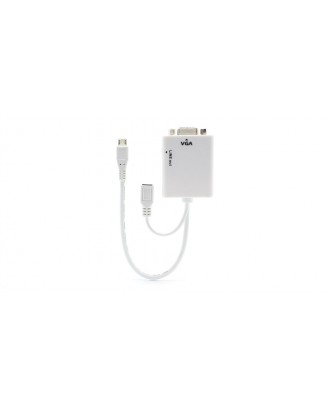 Micro USB to VGA + Audio MHL Adapter Cable for Samsung + HTC
