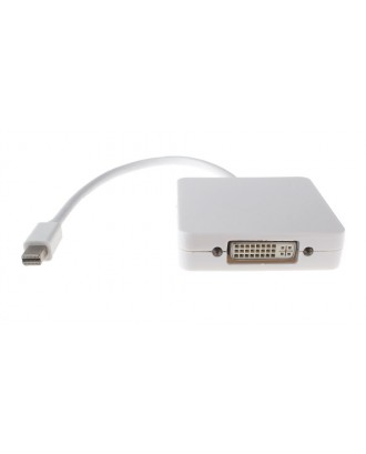 3-in-1 Mini DisplayPort to DVI + DisplayPort + HDMI Adapter Cable